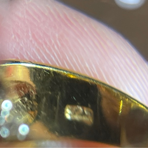 🍾Gorgeous 925 Silver Amethyst & Zircon Dome Dinner Ring! - Picture 6 of 14